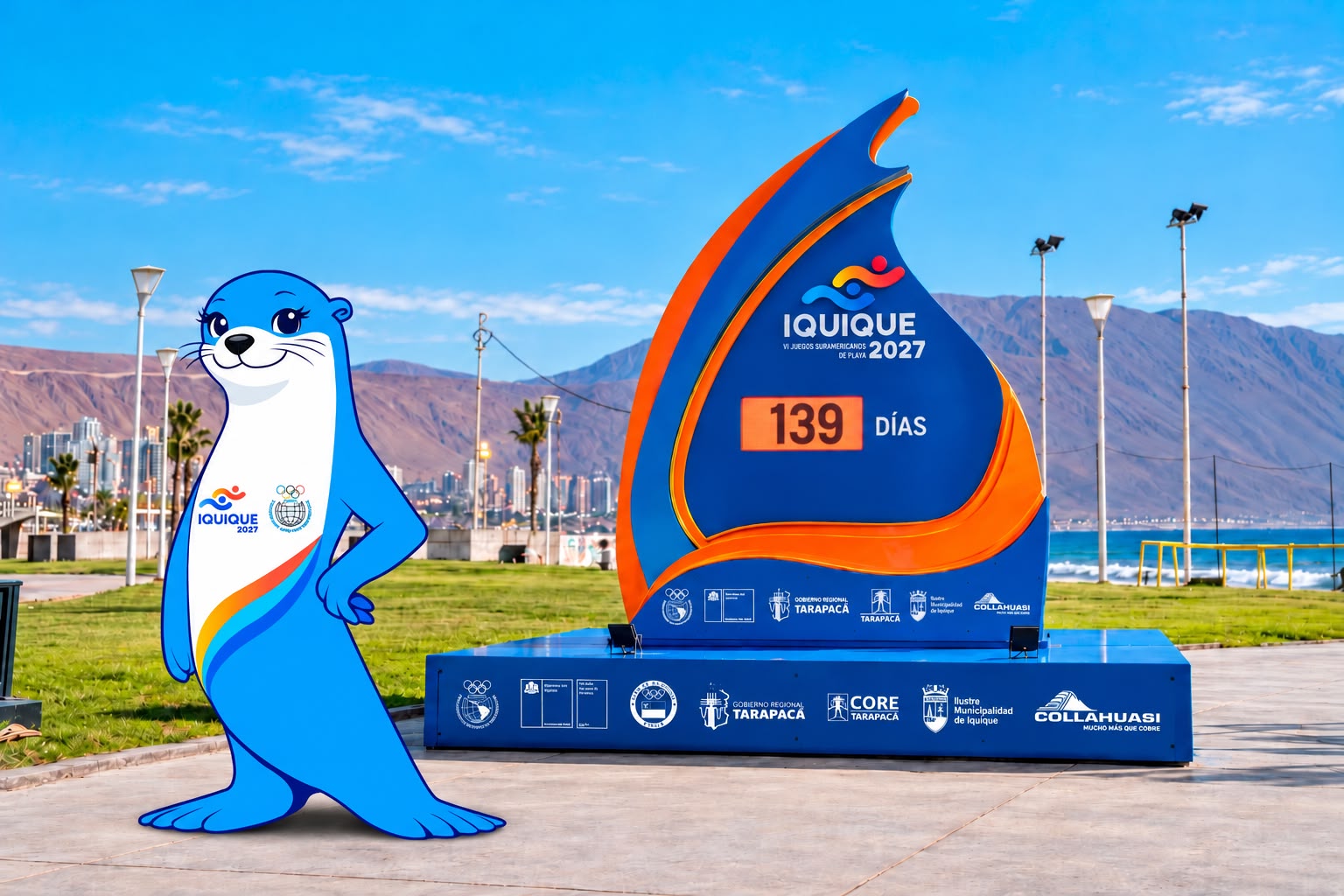Abren votación para elegir el nombre de la mascota de los VI Juegos Sudamericanos de Playa Iquique ODESUR 2027